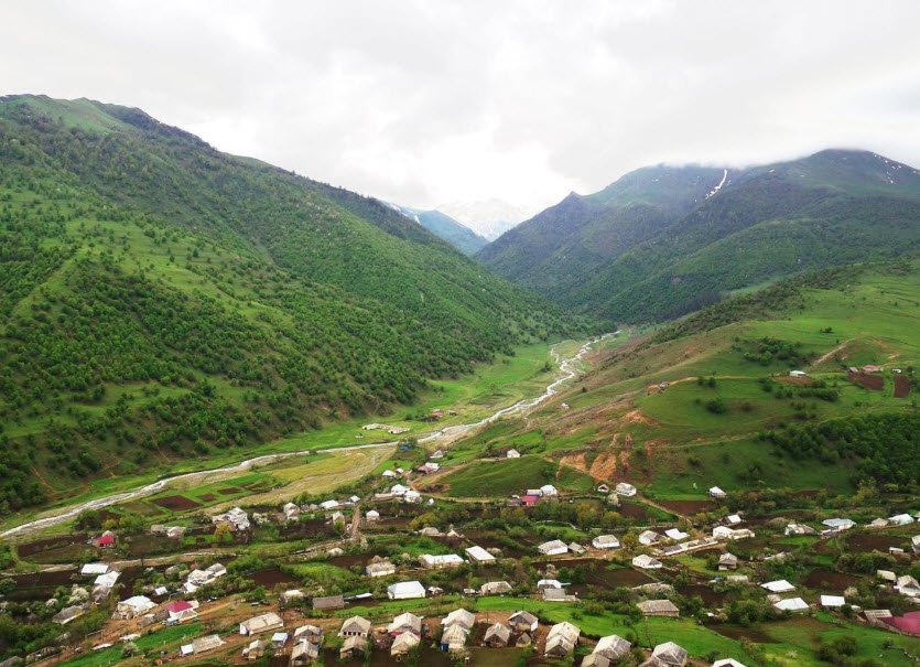 Basgal Village, Ismayilli Region, Azerbaijan